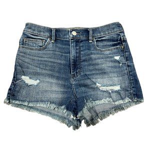 Abercrombie & Fitch High Rise Denim Shorts sz 4